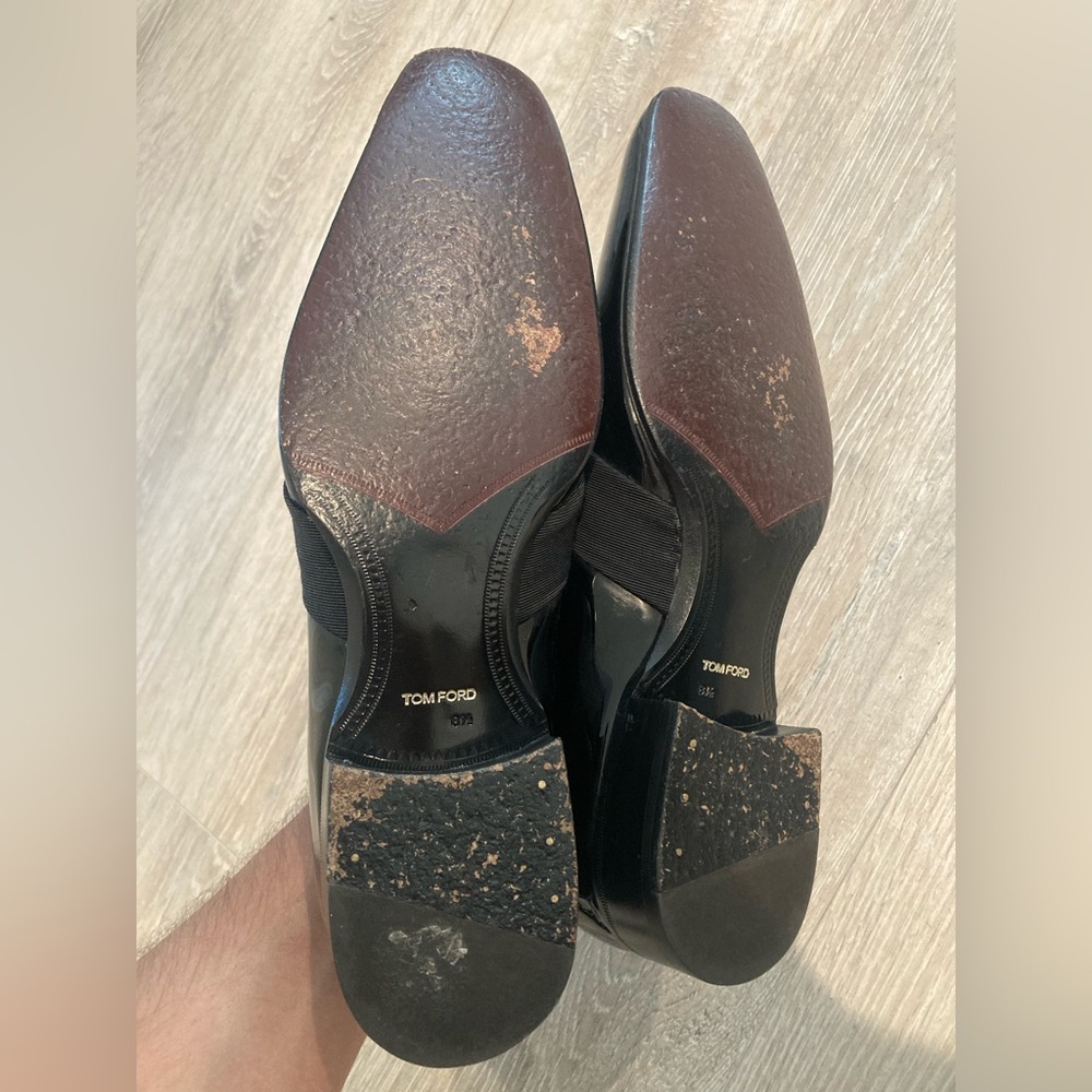TOM FORD Black Patent Leather Slip On Formal Loafers - Picture 7 of 8